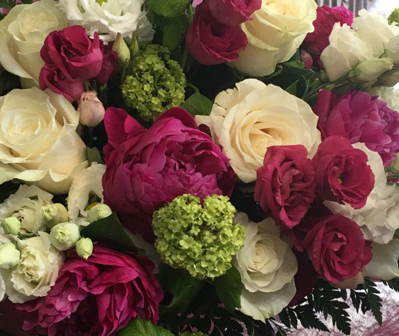 Centro de flores variado