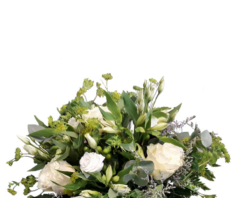 Ramo variado en tonos blancos