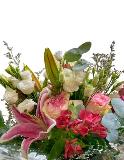 Ramo con Liliums, Rosas y Alstroemerias