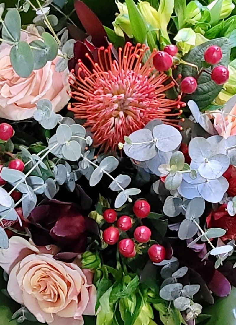 Ramo de Navidad con Proteas