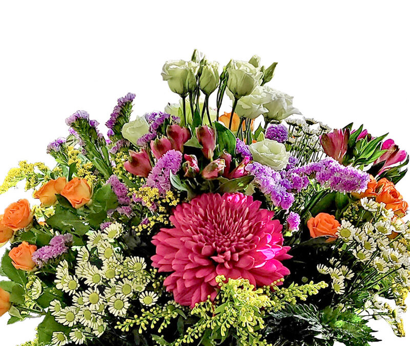 Ramo de Flores Frescas en tonos vivos